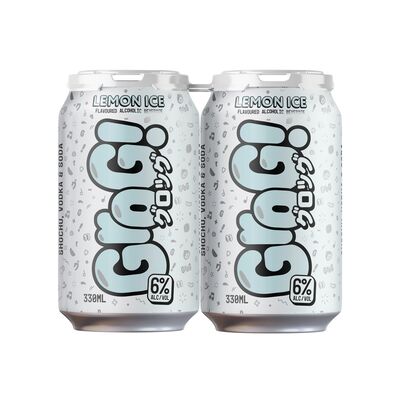 Grog Lemon Ice Can 330mL Pack 4 | Liquorland
