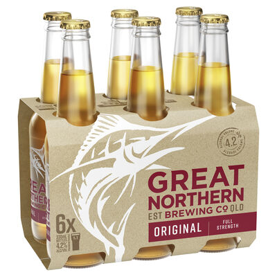 Great Northern Original Lager Bottle 330mL Pack 6 | Liquorland