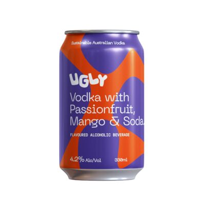 Ugly Vodka Passion Mango Can 330mL Each | Liquorland