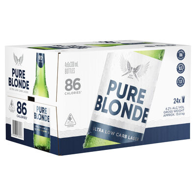 Pure Blonde Ultra Low Carb Lager Bottle 330mL Carton 24 | Liquorland