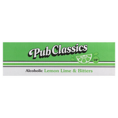 Tinnies Pub Classics Alcoholic Lemon Lime Bitters Can 330mL Carton 24 | Liquorland