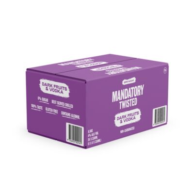 Mandatory Twisted Dark Fruits Vodka Carton 330mL Carton 24 | Liquorland