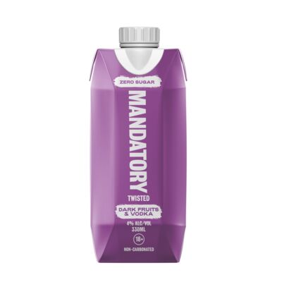 Mandatory Twisted Dark Fruits Vodka Carton 330mL Each | Liquorland