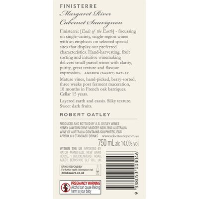 Robert Oatley Finisterre Cabernet Sauvignon 750mL Each | Liquorland