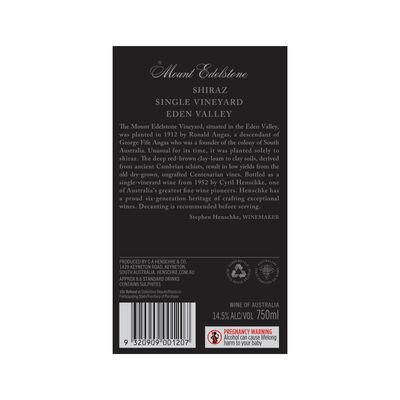 Henschke Mount Edelstone Shiraz 750mL Each | Liquorland