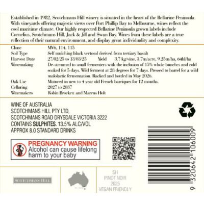 Scotchmans Hill Pinot Noir 750mL Each | undefined