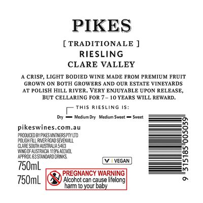 Pikes Traditionale Riesling 750mL Each | undefined