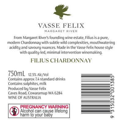 Vasse Felix Filius Chardonnay 750mL Each | undefined