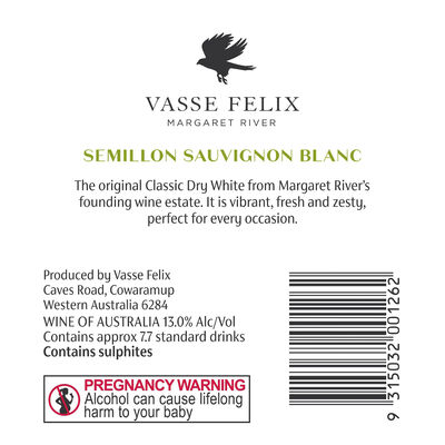 Vasse Felix Classic Dry White 750mL Each | undefined