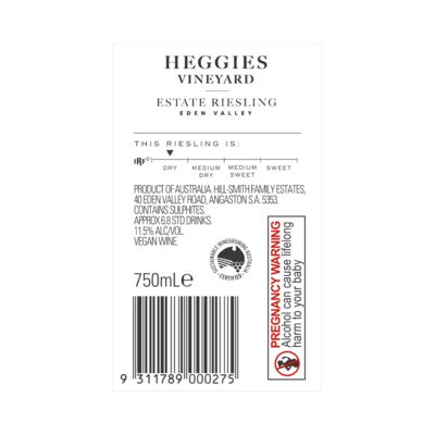 Heggies Vineyard Riesling 750mL Each | undefined
