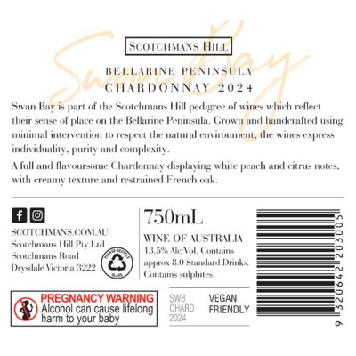 Swan Bay Chardonnay 750mL Each | Liquorland