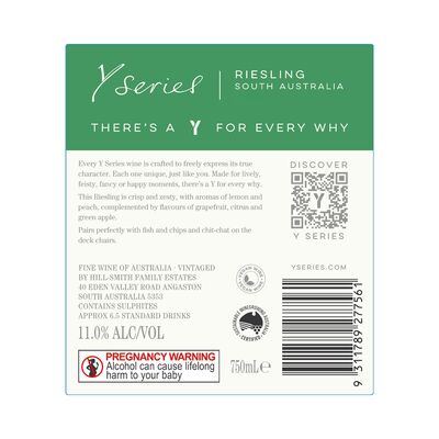 Y Series Riesling 750mL Each | Liquorland