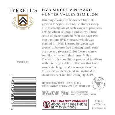 Tyrrells Sv Hvd Semillon 750mL Each | Liquorland