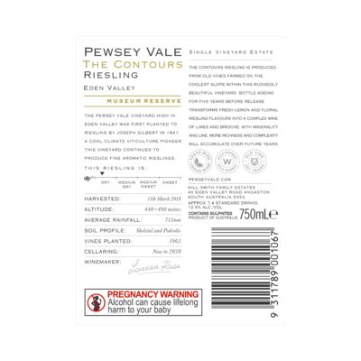 Pewsey Vale The Contours Riesling 750mL Each | Liquorland