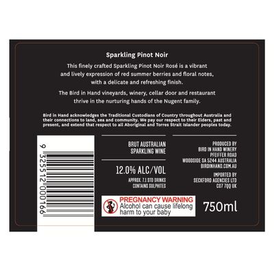 Bird In Hand Sparkling Pinot Noir 750mL Each | Liquorland