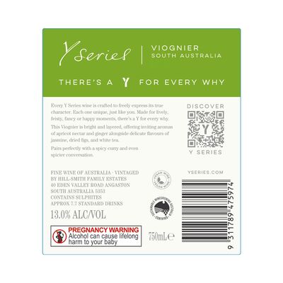 Y Series Viognier 750mL Each | Liquorland