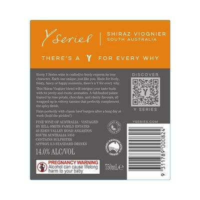 Y Series Shiraz Viognier 750mL Each | undefined