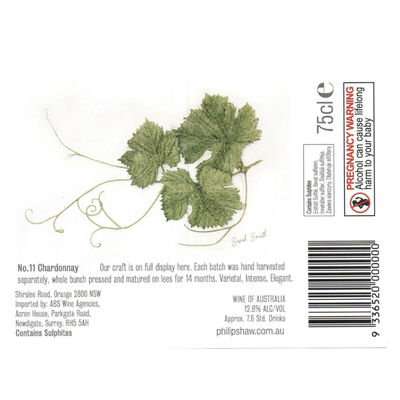 Philip Shaw No 11 Chardonnay 750mL Each | Liquorland