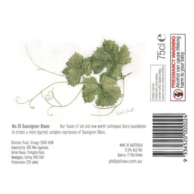 Philip Shaw No 19 Sauvignon Blanc 750mL Each | undefined