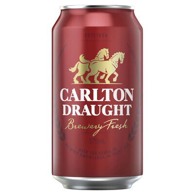 Carlton Draught Can 375mL Each | Liquorland