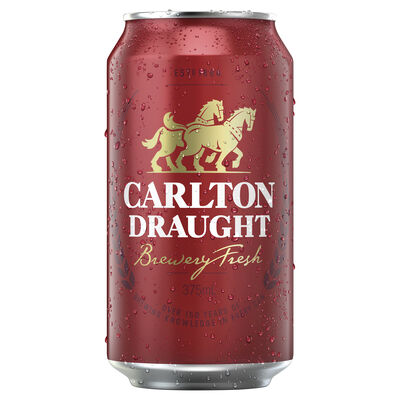 Carlton Draught Can 375mL Each | Liquorland