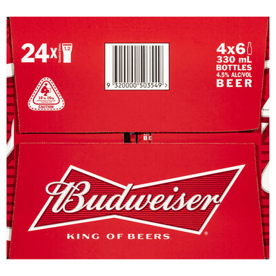 Budweiser Bottle 330mL Carton 24 | Liquorland