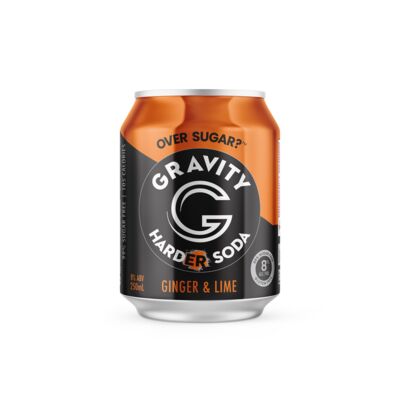 Gravity Ginger Lime Harder Soda Can 250mL Each | Liquorland