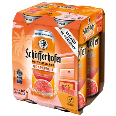 Schofferhofer Mix Grapefruit Can 500mL Pack 4 | Liquorland