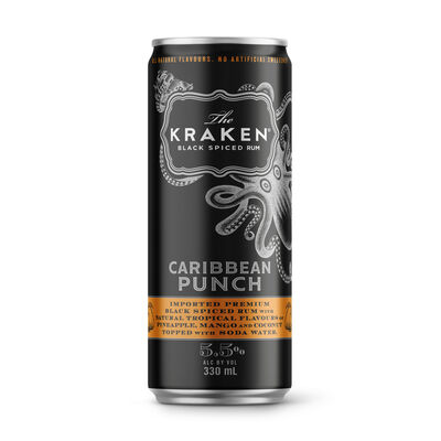 The Kraken Caribbean Punch Can 330mL Each | Liquorland
