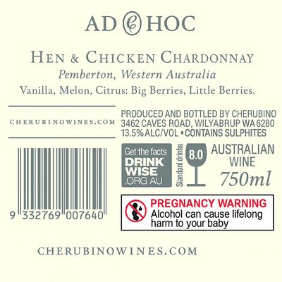Ad Hoc Hen And Chicken Chardonnay 750mL Each | Liquorland