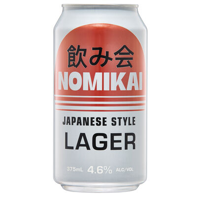 Nomikai Japanese Style Lager Can 375mL Each | Liquorland