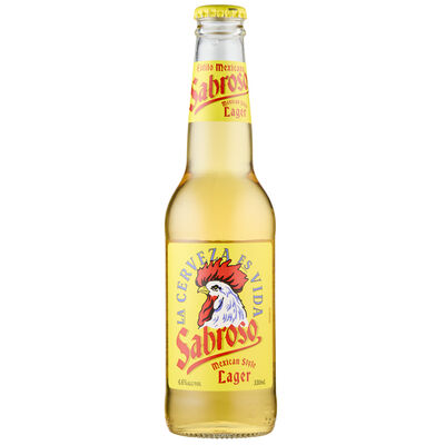 Sabroso Mexican Style Lager Bottle 330mL Each | Liquorland