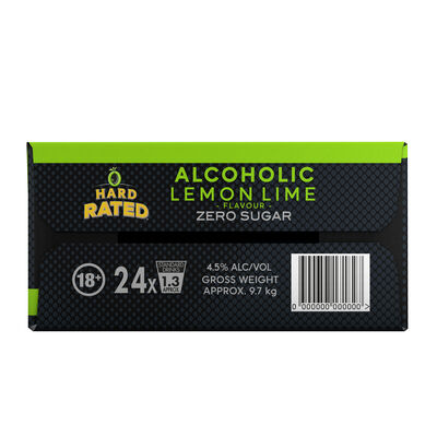 Hard Rated Lemon Lime Zero Sugar Can 375mL Carton 24 | Liquorland