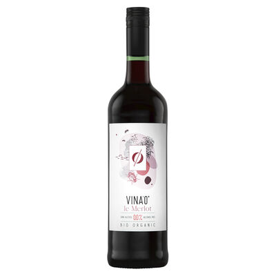 Vinao Le Merlot Alcohol Free Organic Red Wine 750mL Each | Liquorland