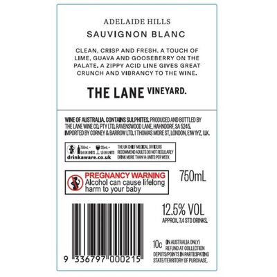 The Lane Series Sauvignon Blanc 750mL Each | Liquorland