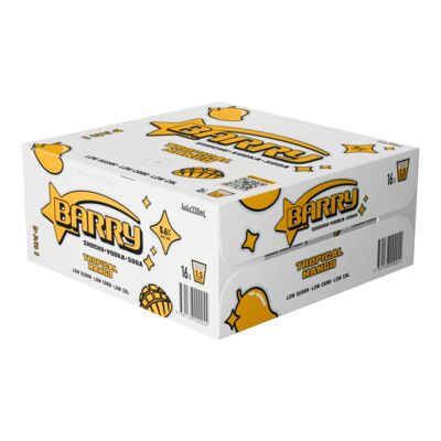 Barry Shochu Tropical Mango Soda Can 330mL Carton 16 | Liquorland