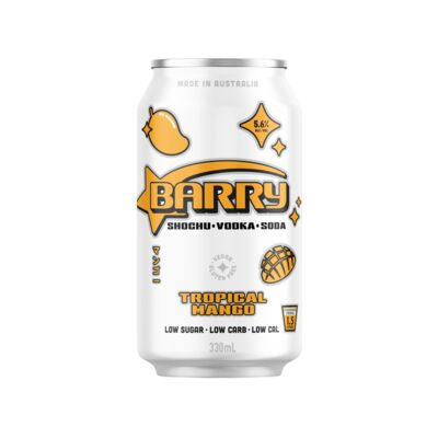 Barry Shochu Tropical Mango Soda Can 330mL Each | Liquorland