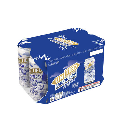 Untied Brewing Co Saigon Dry Can 355mL Pack 6 | Liquorland