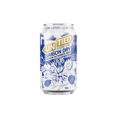 Untied Brewing Co Saigon Dry Can 355mL Each | Liquorland