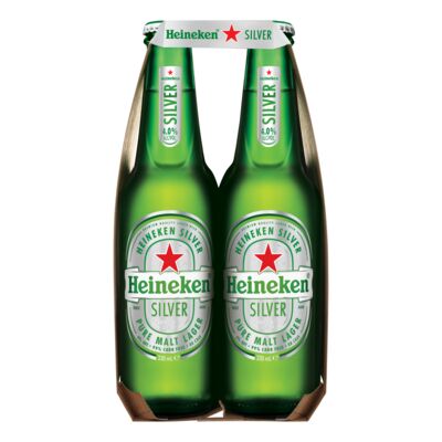 Heineken Silver Bottle 330mL Pack 6 | Liquorland