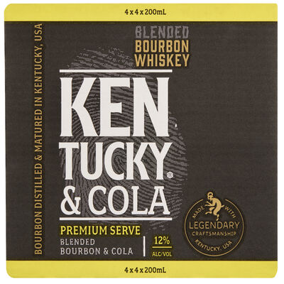 Kentucky Bourbon Cola 12 Can 200mL Carton 16 | Liquorland