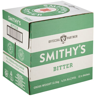 Smithy S Bitter Bottle 640mL Carton 12 | Liquorland