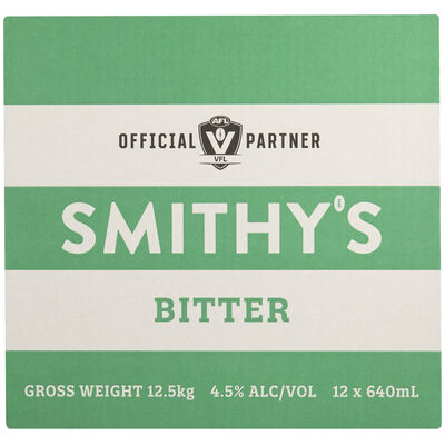 Smithy S Bitter Bottle 640mL Carton 12 | Liquorland