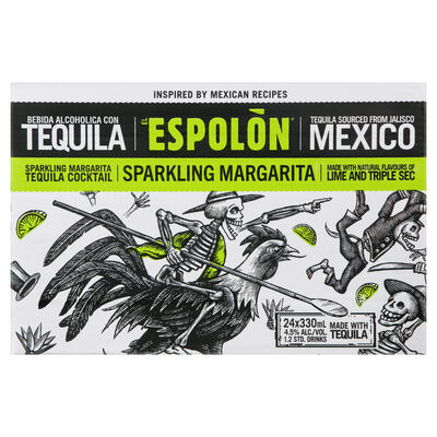 Espolon Sparkling Margarita Can 330mL Carton 24 | Liquorland