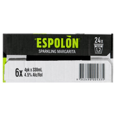 Espolon Sparkling Margarita Can 330mL Carton 24 | Liquorland