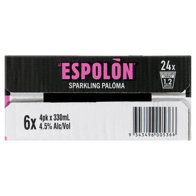 Espolon Sparkling Paloma Can 330mL Carton 24 | Liquorland