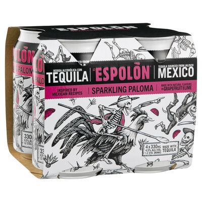 Espolon Sparkling Paloma Can 330mL Pack 4 | Liquorland