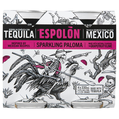 Espolon Sparkling Paloma Can 330mL Pack 4 | Liquorland