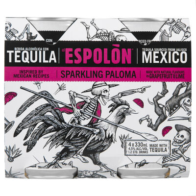 Espolon Sparkling Paloma Can 330mL Pack 4 | Liquorland
