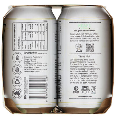 Heaps Normal Third Ipa Can 375mL Pack 4 | Liquorland